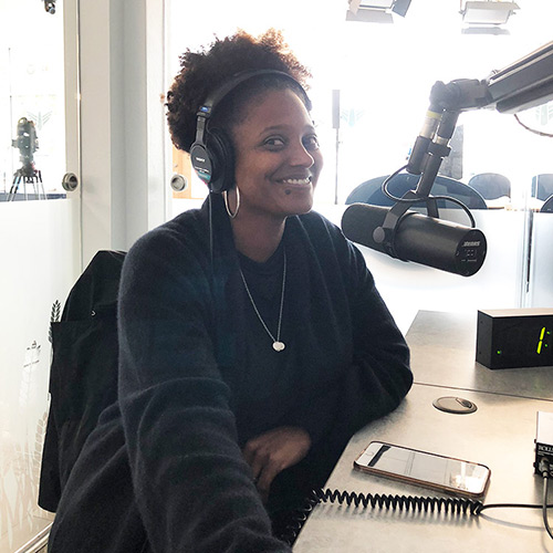 Tracy K. Smith stops by SDPB Radio for an interview on 'In the Moment,' the station's daily news and culture program. October 5, 2018. Credit: Rob Casper.