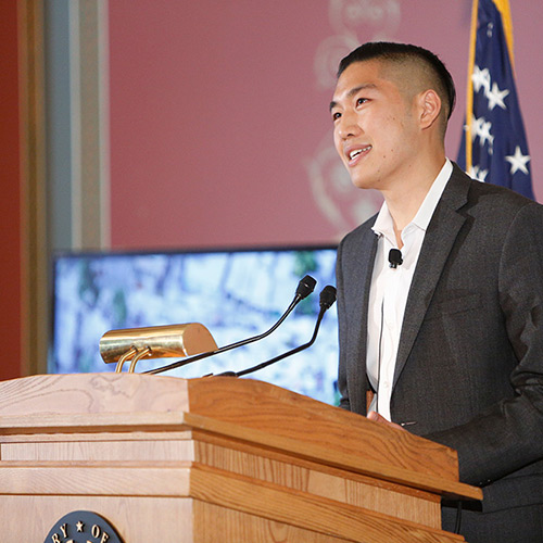 Allister Chang presents details about Libraries Without Borders, winner of the 2016 Library of Congress Literacy Awards International Prize.