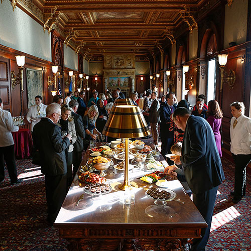 Prize winners and best practice honorees attend the 2015 Library of Congress Literacy Awards Celebration Reception.